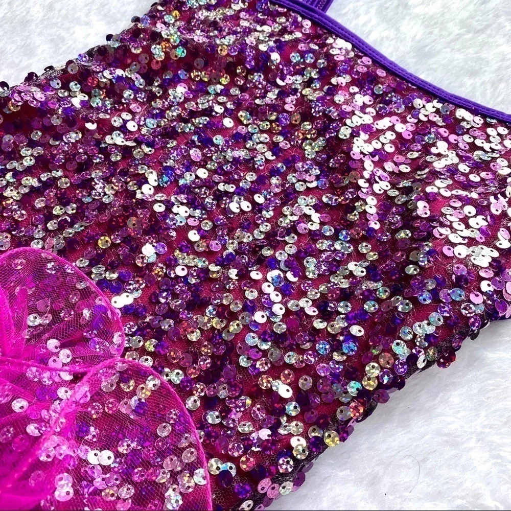 Beautiful dance tutu / skate costume multi sequin